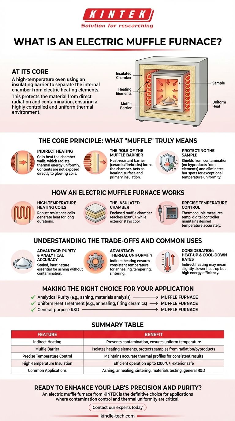 전기 머플로(muffle furnace)란 무엇인가요? 타의 추종을 불허하는 열적 순도와 균일성을 달성하세요 시각적 가이드