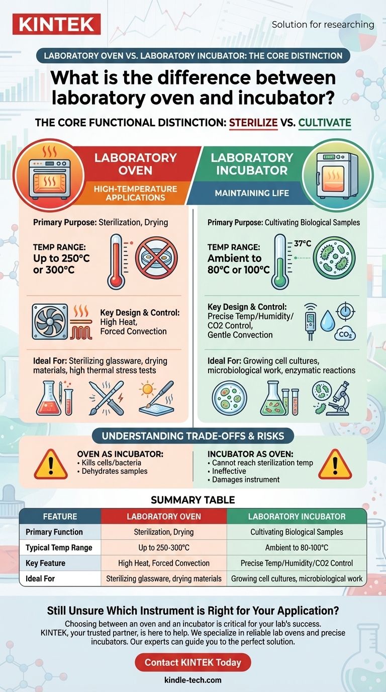 Was ist der Unterschied zwischen Laborofen und Inkubator? Wählen Sie das richtige Instrument für Ihr Labor Visuelle Anleitung