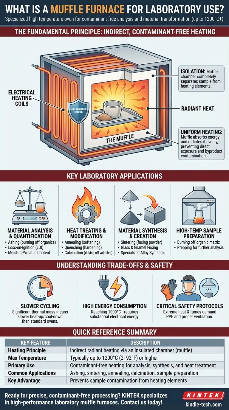 Was ist eine Muffelofen für Laborzwecke? Ein Leitfaden für kontaminationsfreie Hochtemperaturprozesse Visuelle Anleitung