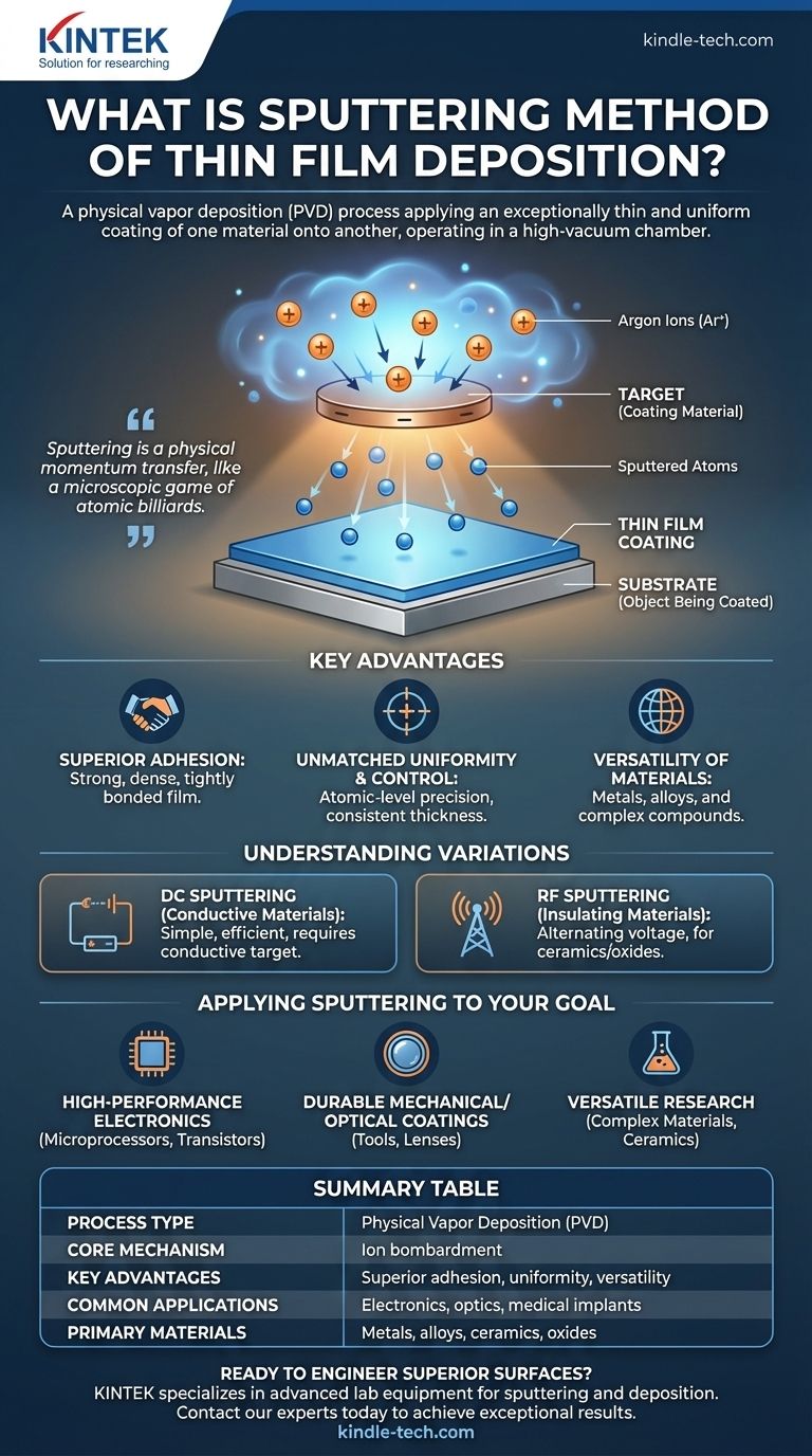 What is sputtering method of thin film deposition? A Guide to Precision Coating Visual Guide