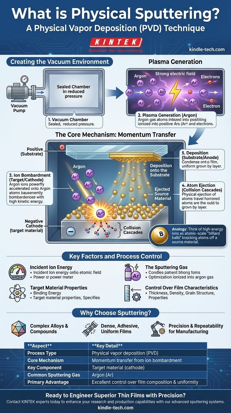 Qu'est-ce que la méthode de pulvérisation physique ? Un guide pour le dépôt de couches minces haute performance Guide Visuel