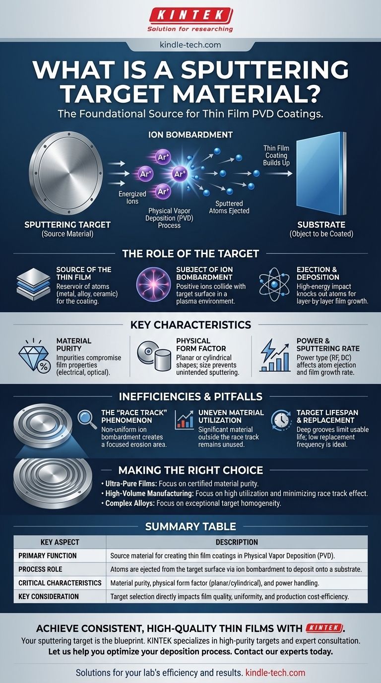 Was ist ein Sputtertarget-Material? Der Bauplan für hochwertige Dünnschichtbeschichtungen Visuelle Anleitung