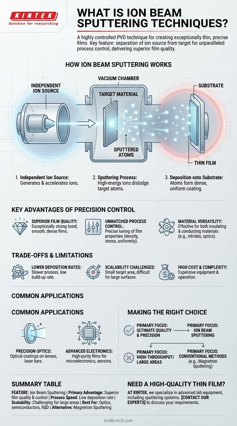 이온 빔 스퍼터링 기술이란 무엇인가요? 고정밀 박막 증착 가이드 시각적 가이드