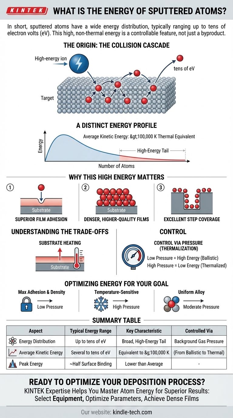 Какова энергия распыленных атомов? Освойте ключ к превосходному качеству тонких пленок Визуальное руководство