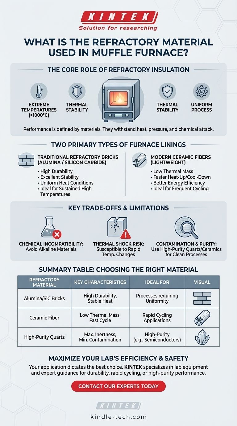 马弗炉中使用的耐火材料是什么？为您的实验室需求选择合适的内衬 图解指南