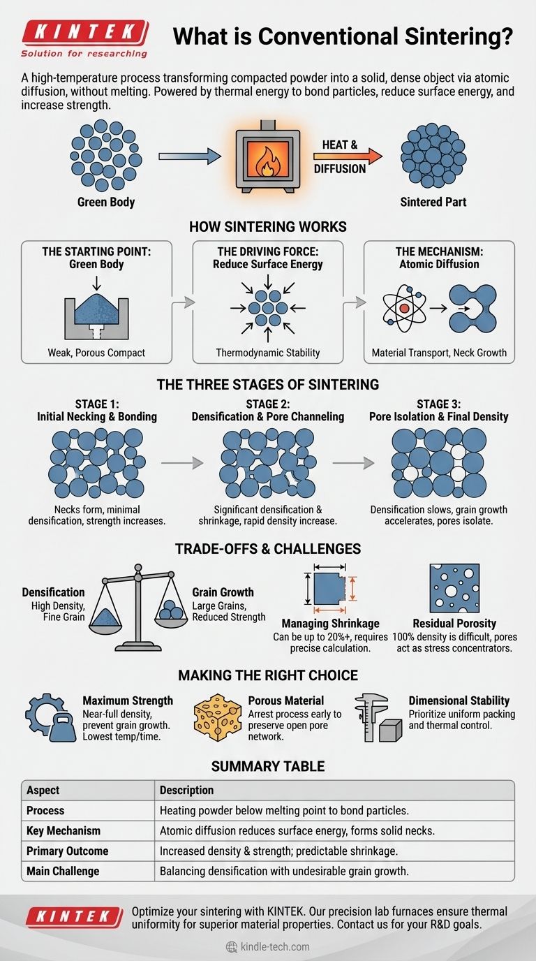 일반 소결이란 무엇인가요? 분말을 고밀도, 고강도 재료로 변환 시각적 가이드