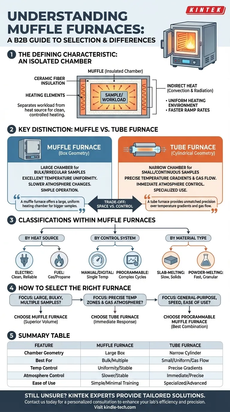 マッフル炉とチューブ炉の違いは何ですか？研究室向けにボックス炉とチューブ炉のどちらを選ぶか ビジュアルガイド
