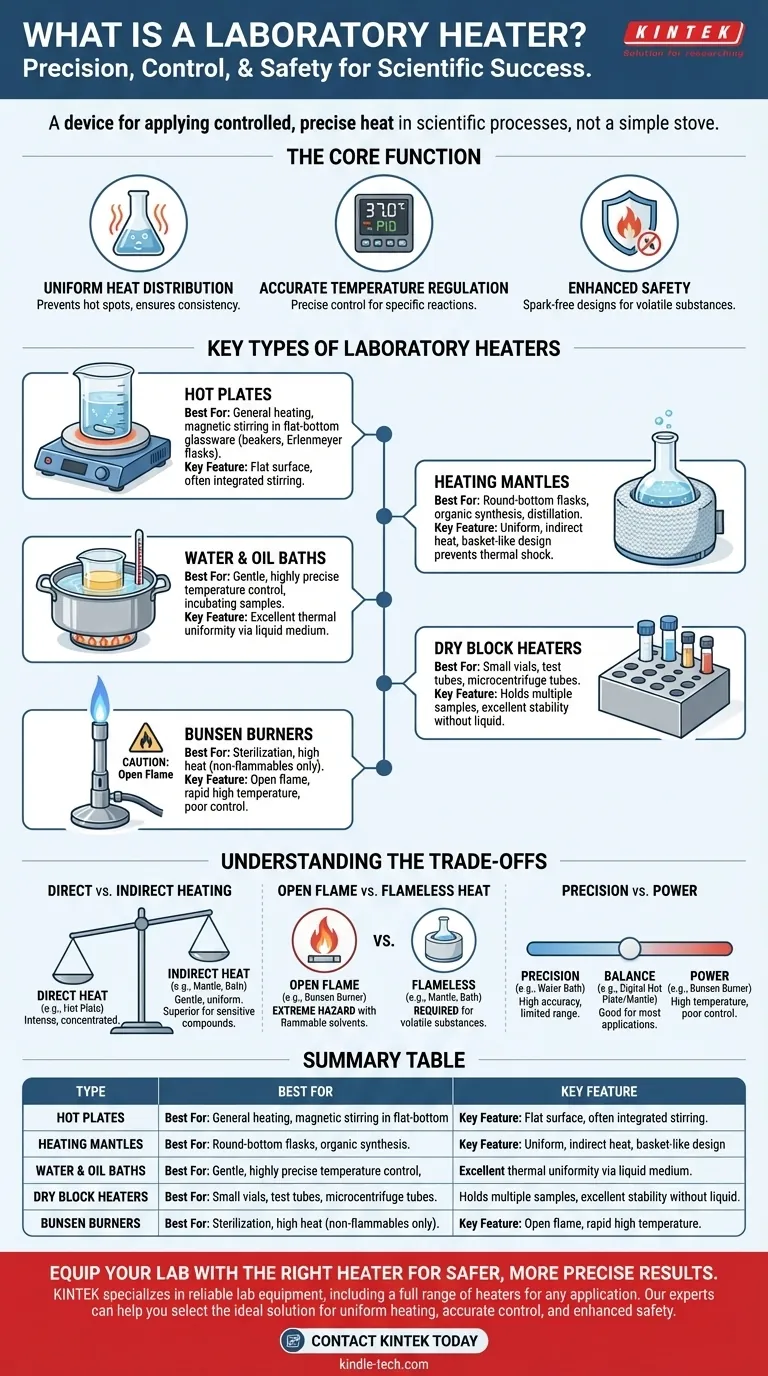 Что такое лабораторный нагреватель? Руководство по точности, безопасности и выбору правильного типа Визуальное руководство