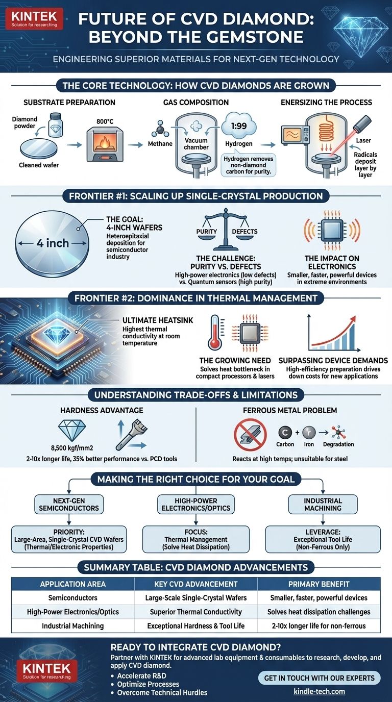 What is the future of CVD diamond? Unlocking Next-Gen Electronics & Thermal Management Visual Guide