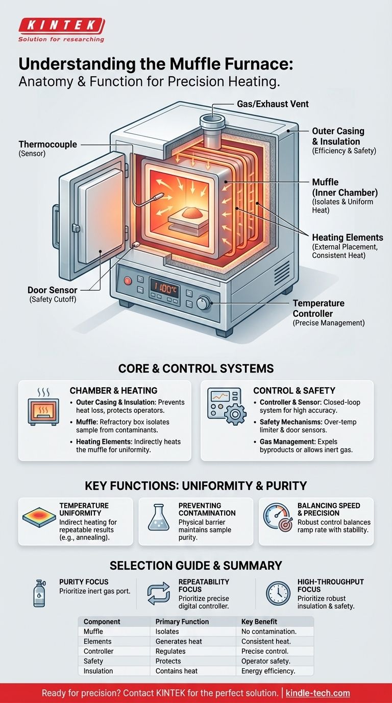 マッフル炉の構成要素とは？精密加熱のためのコアコンポーネントを解き明かす ビジュアルガイド