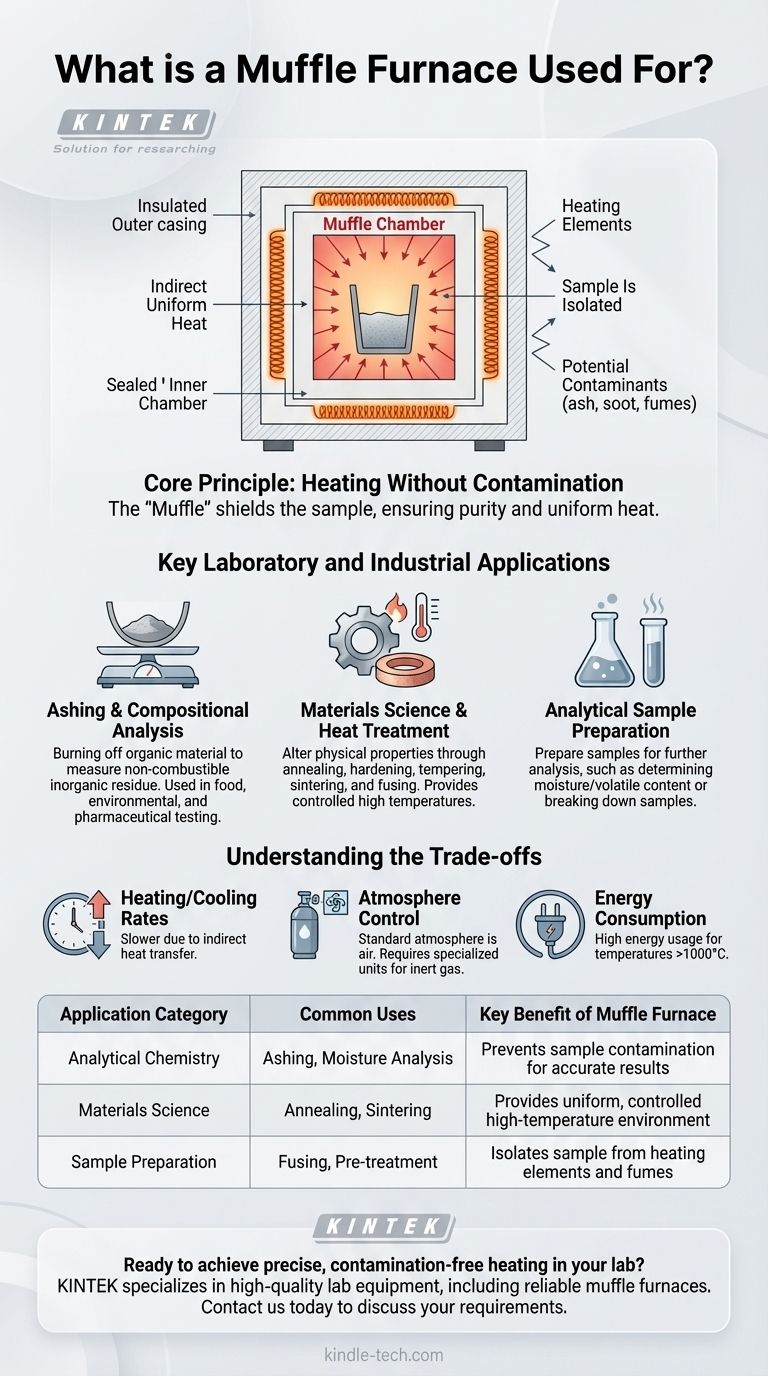 What is a muffle furnace used for? Achieve Pure, High-Temperature Processing Visual Guide