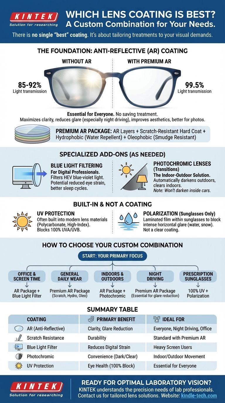 렌즈에 가장 적합한 코팅은 무엇일까요? 귀하의 시력과 라이프스타일에 맞는 맞춤형 안경을 제작하세요 시각적 가이드