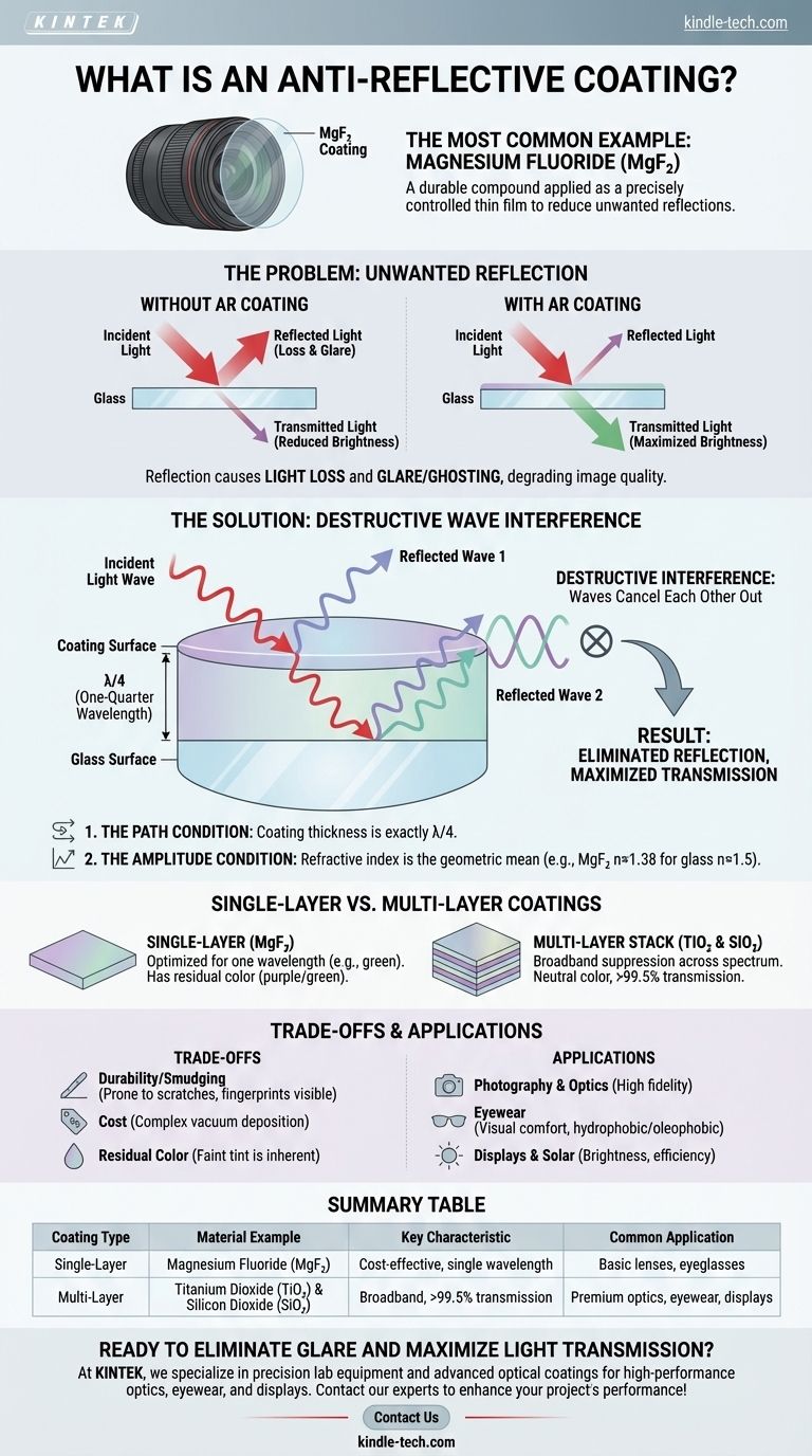 반사 방지 코팅의 예는 무엇입니까? MgF₂ 및 다층 코팅으로 빛 제어를 마스터하세요 시각적 가이드