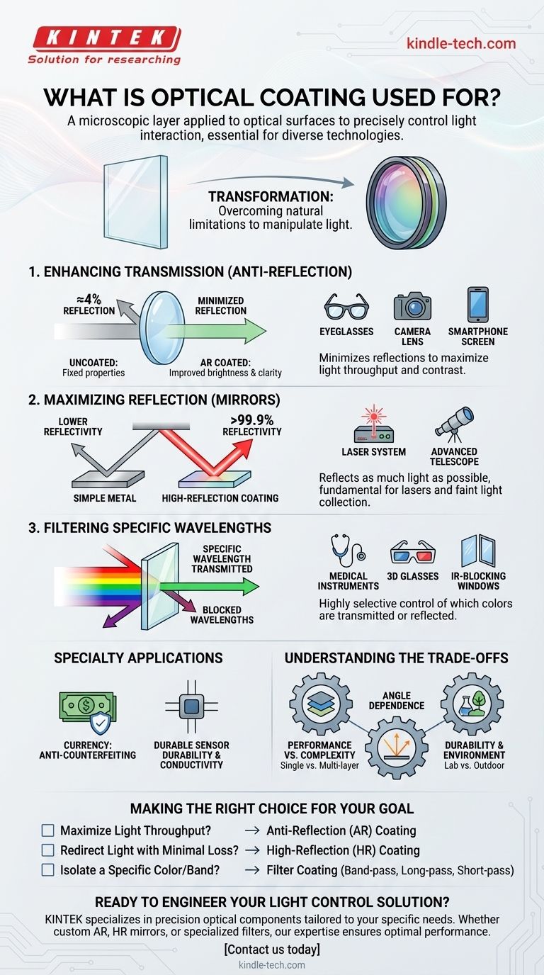 光学コーティングは何のために使われるのか？アプリケーションの性能向上のために光を制御する ビジュアルガイド