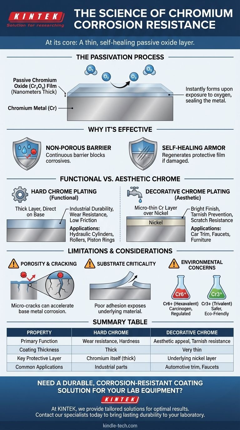 Perché la cromatura è resistente alla corrosione? Il potere di uno scudo di ossido autoriparatore Guida Visiva