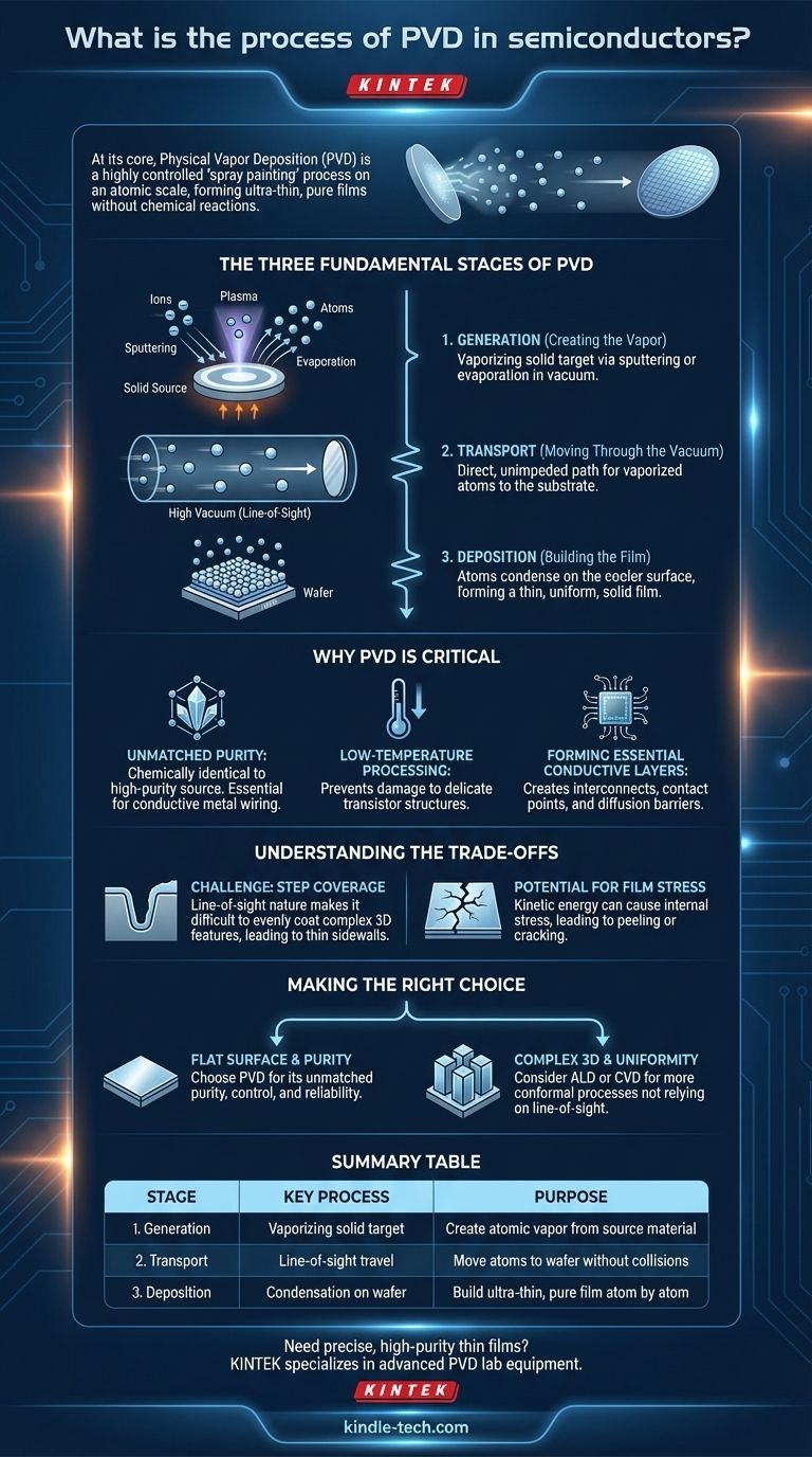 Was ist der PVD-Prozess in Halbleitern? Ein Leitfaden zur Dünnschichtabscheidung auf atomarer Ebene Visuelle Anleitung