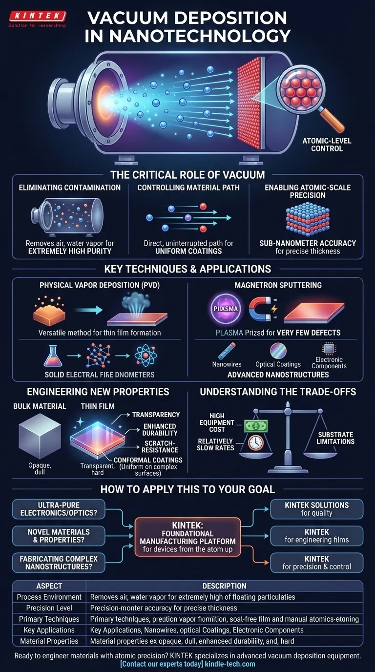 ¿Qué es la deposición al vacío en nanotecnología? Logre un control a nivel atómico para nanomateriales avanzados Guía Visual