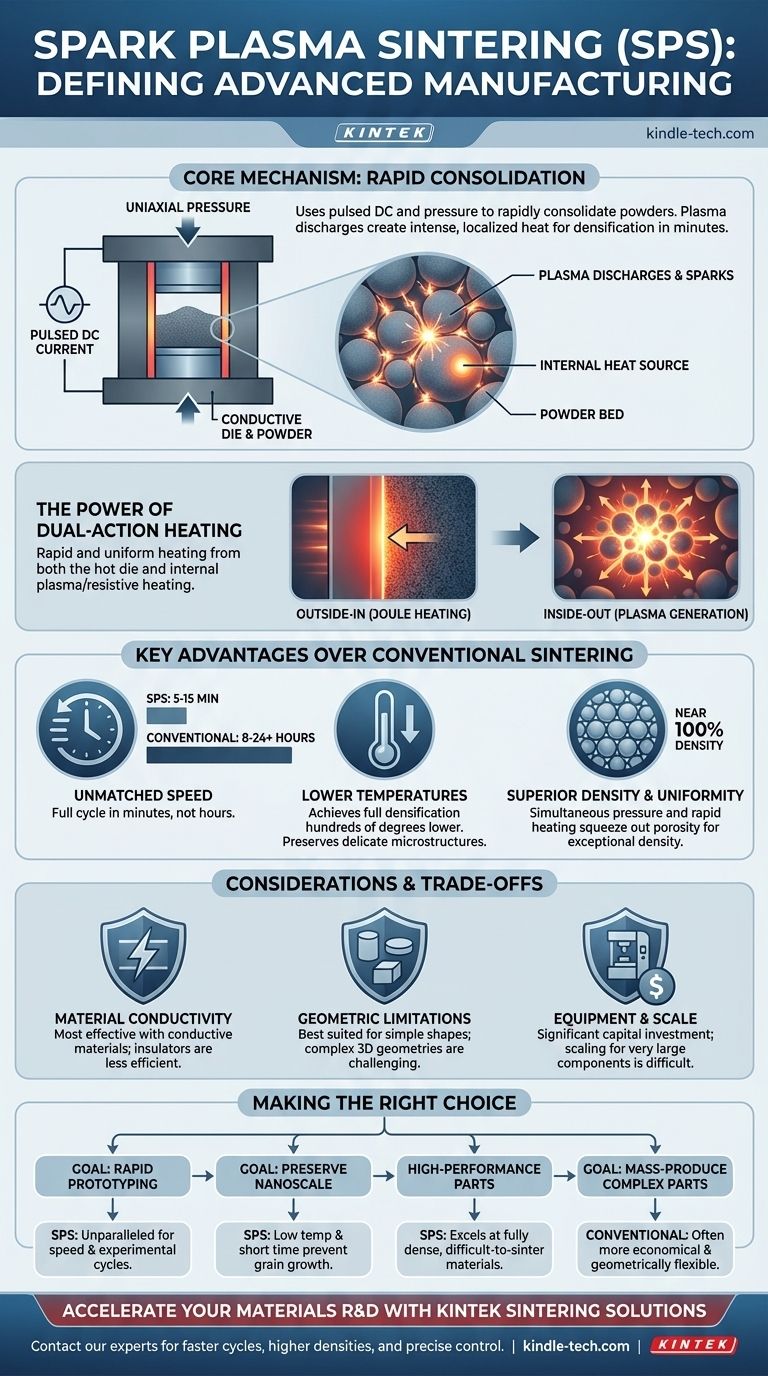 プラズマ焼結法とは？高速・高密度材料作製への道を開く ビジュアルガイド
