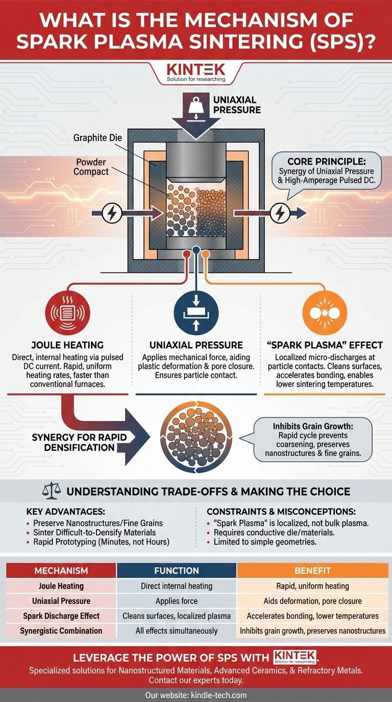 What is the mechanism of SPS? Unlock Rapid, Low-Temperature Densification Visual Guide