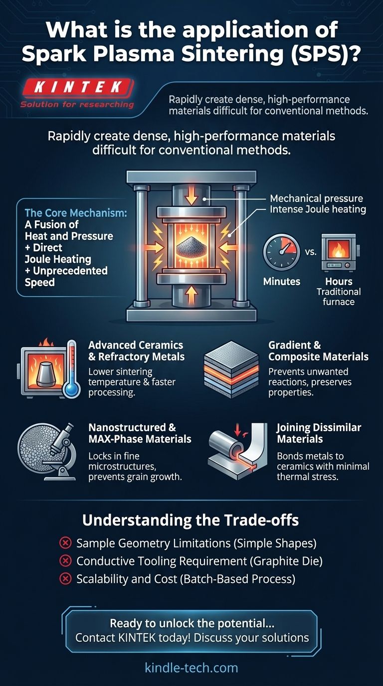 What is the application of spark plasma sintering? Achieve Dense, High-Performance Materials in Minutes Visual Guide