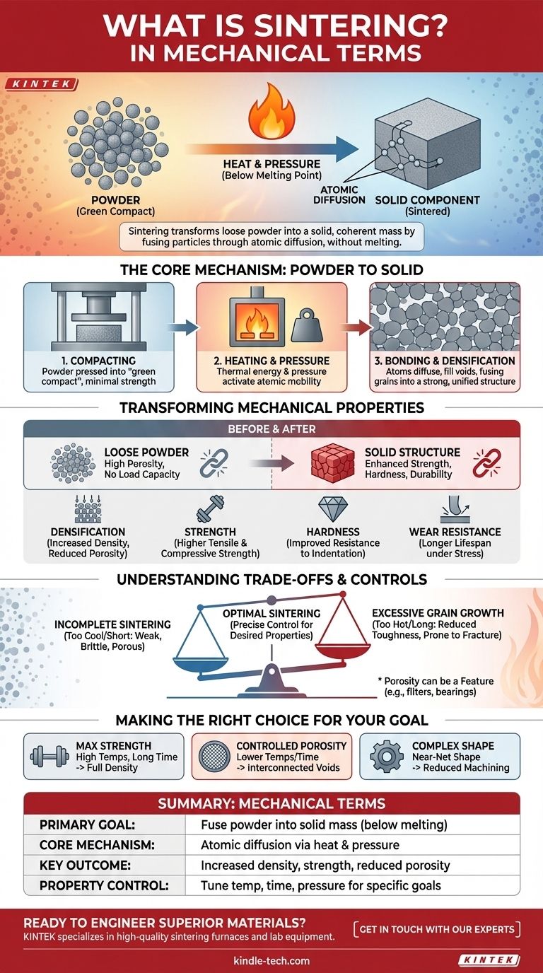 機械的な観点から見た焼結とは何ですか？粉末を強力で高密度の部品に融合させること ビジュアルガイド