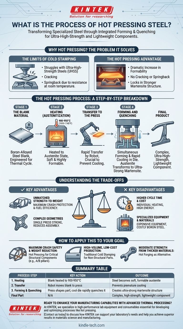What is the process of hot pressing steel? Achieve Ultra-High Strength with Hot Stamping Visual Guide