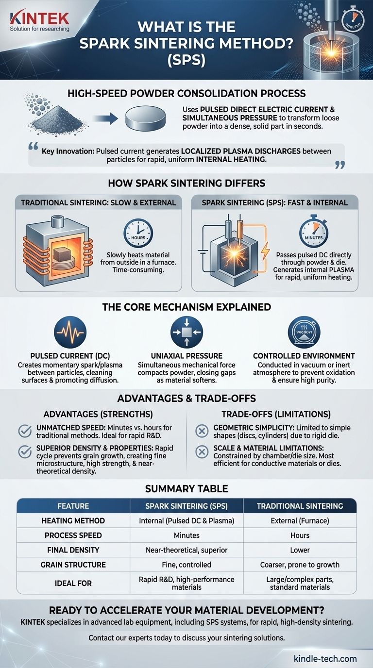 ¿Qué es el método de sinterización por chispa? Un proceso de alta velocidad para materiales superiores Guía Visual