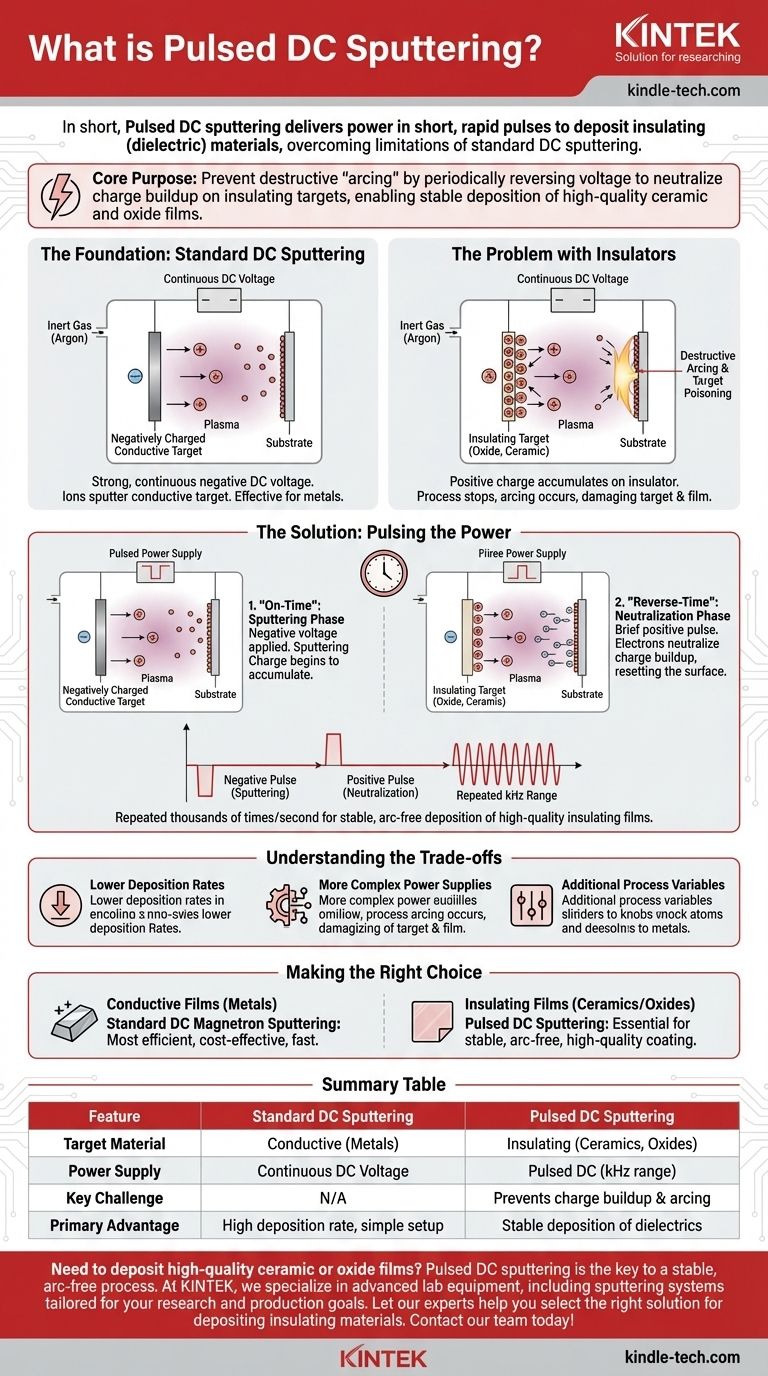펄스 직류 스퍼터링 기술이란 무엇인가? 절연막 증착을 위한 안정적인 방법 시각적 가이드