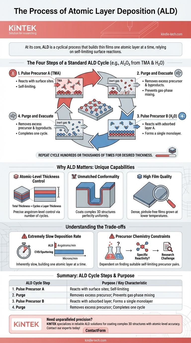 What is the process of ALD deposition? Master Atomic-Level Thin Film Coating Visual Guide