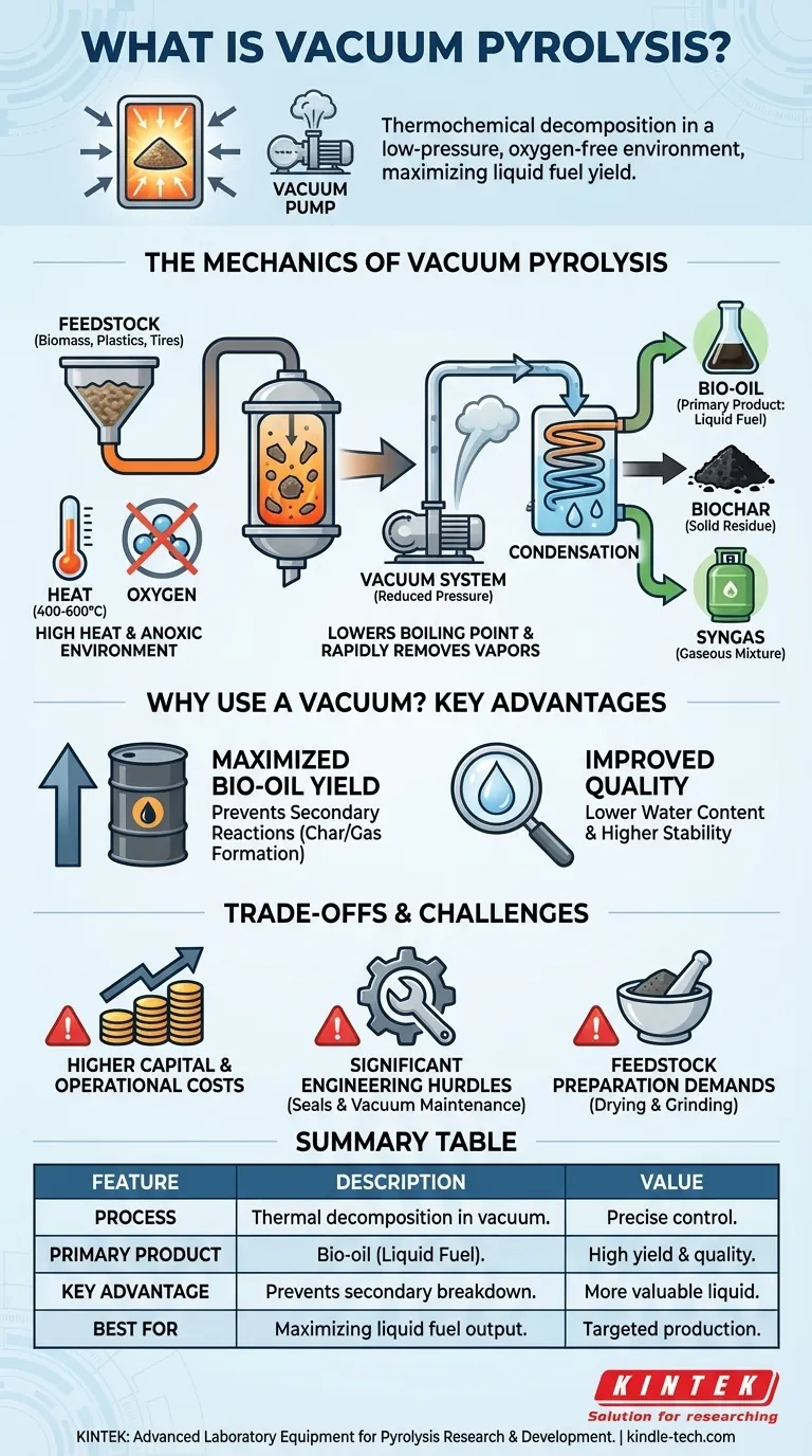 Was ist die Bedeutung der Vakuum-Pyrolyse? Maximierung der Ausbeute an flüssigem Brennstoff aus Abfall Visuelle Anleitung