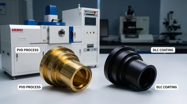 Qual è la differenza tra il rivestimento PVD e il DLC? PVD è un processo, DLC è un materiale di rivestimento