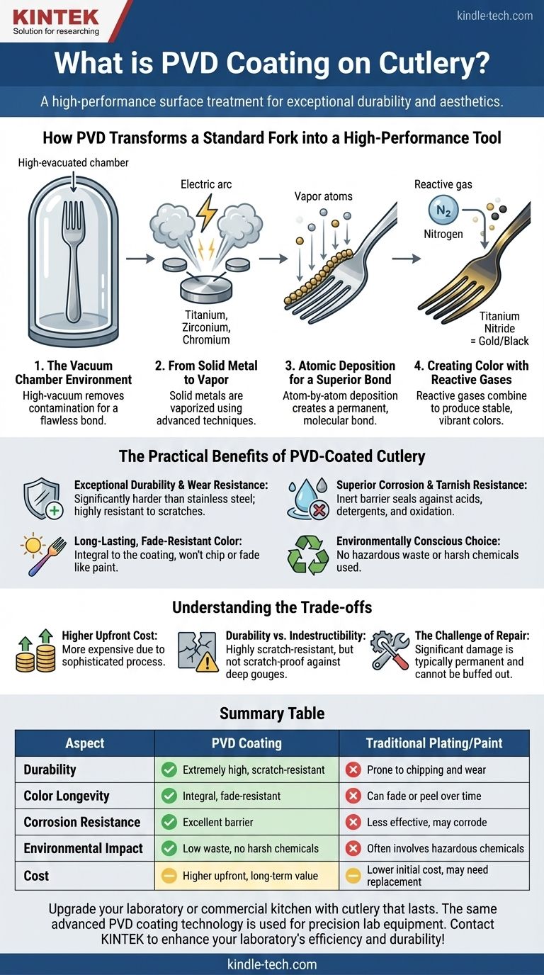 식기류의 PVD 코팅이란 무엇인가요? 내구성이 뛰어나고 색이 바래지 않는 마감재에 대한 설명 시각적 가이드