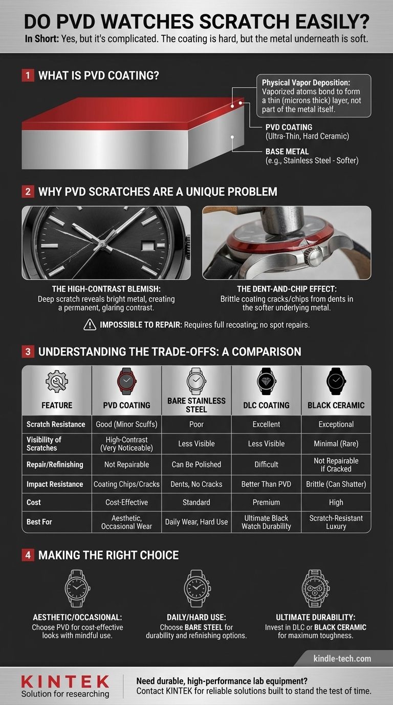 PVD 시계는 쉽게 긁히나요? PVD 코팅의 내구성과 트레이드오프 이해하기 시각적 가이드