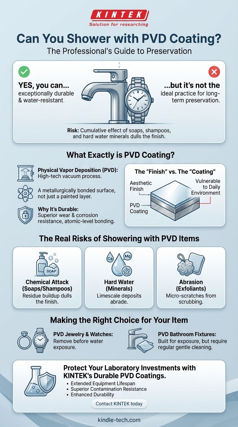 Can you shower with PVD coating? Preserve the beauty and longevity of your coated items. Visual Guide