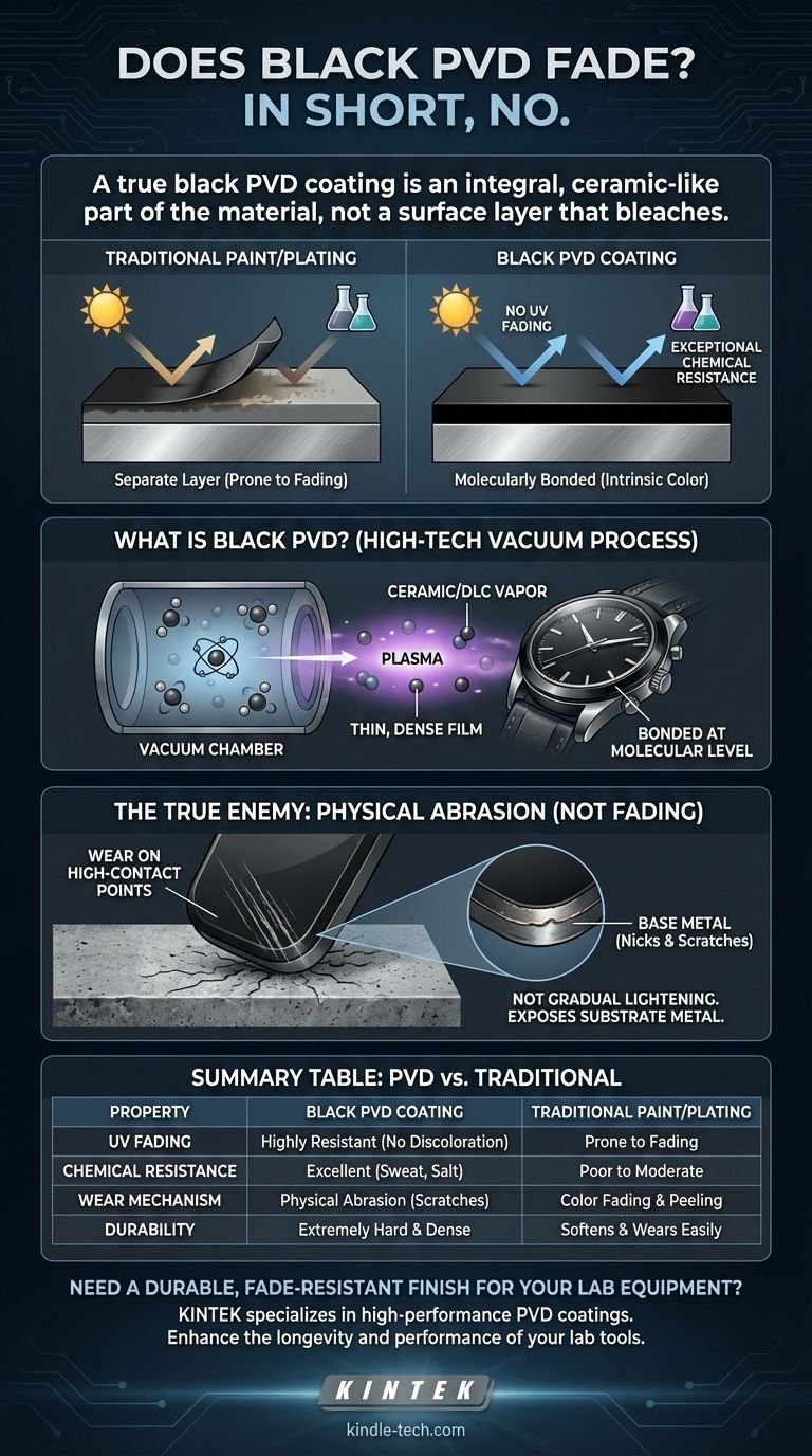 Il PVD nero sbiadisce? Scopri la verità sulla sua imbattibile stabilità del colore Guida Visiva
