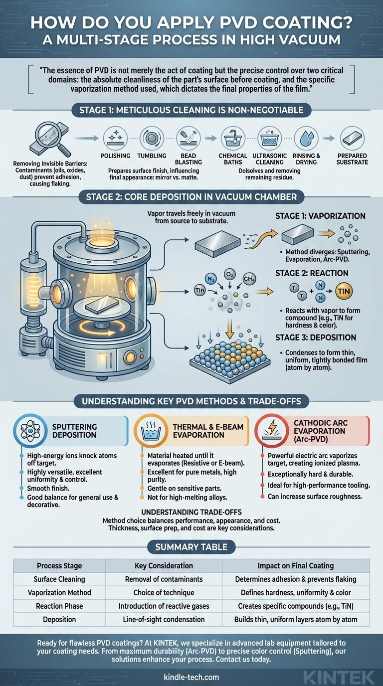 Come si applica il rivestimento PVD? Una guida passo passo per finiture durevoli e ad alte prestazioni Guida Visiva