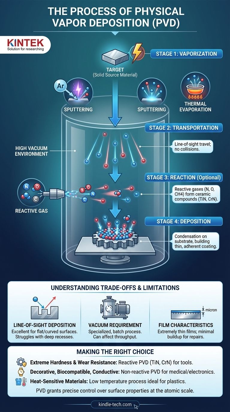 Was ist der PVD-Prozess? Eine Schritt-für-Schritt-Anleitung zur Beschichtung auf atomarer Ebene Visuelle Anleitung