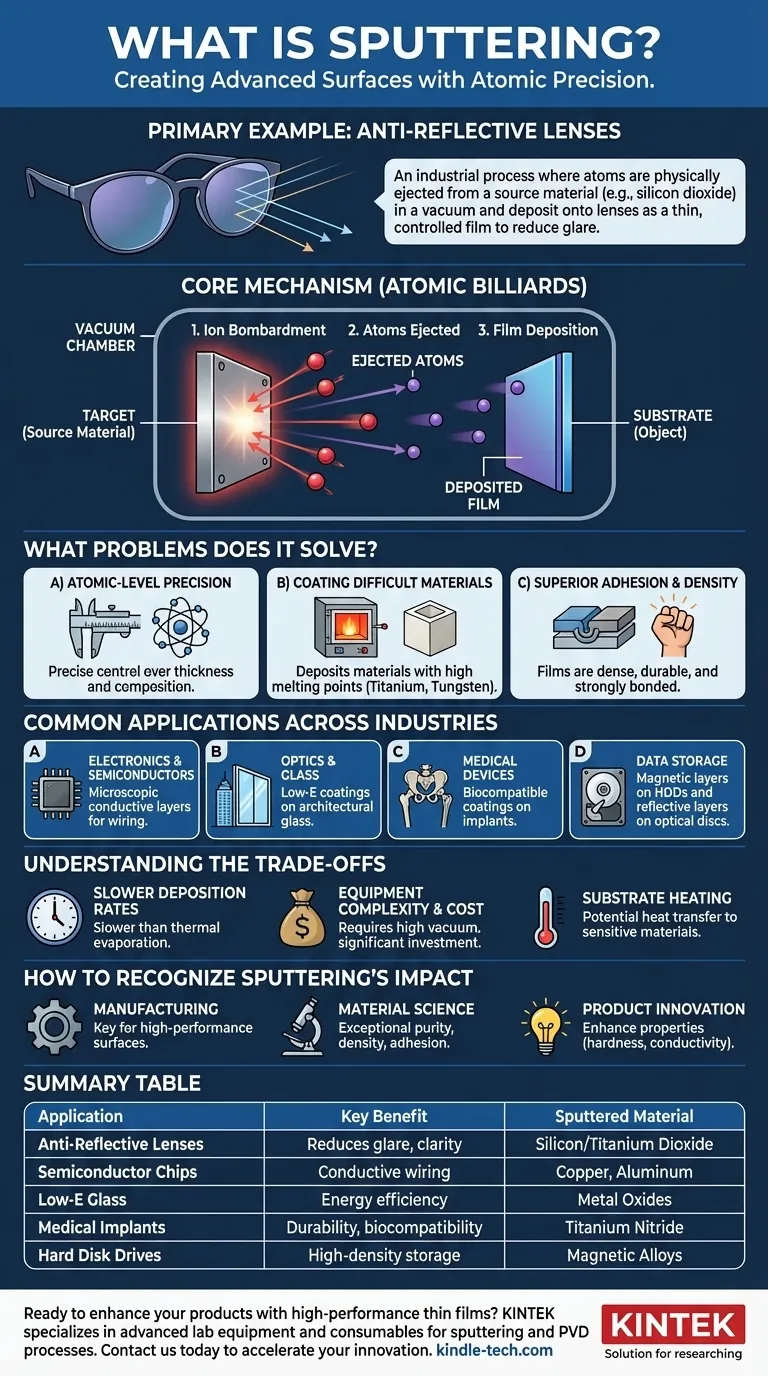 Was ist ein Beispiel für Sputtern? Herstellung von Antireflexbeschichtungen und fortschrittlichen Materialien Visuelle Anleitung