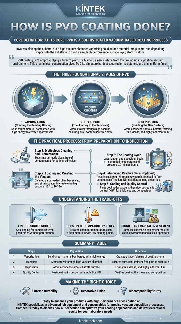 Wie wird PVD-Beschichtung durchgeführt? Eine Schritt-für-Schritt-Anleitung zum Vakuumabscheideprozess Visuelle Anleitung
