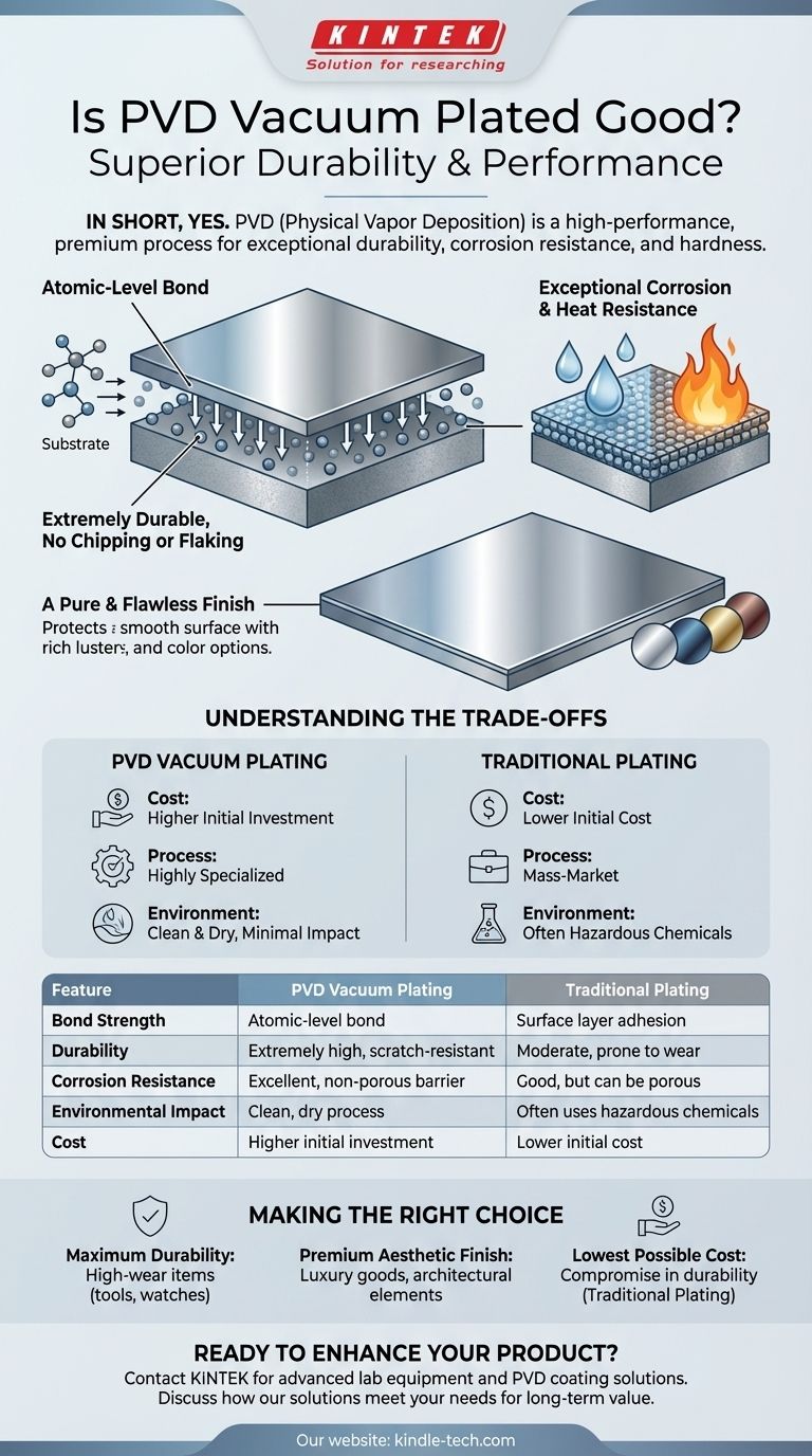 Хорошо ли вакуумное PVD-покрытие? Откройте для себя превосходную долговечность и производительность Визуальное руководство