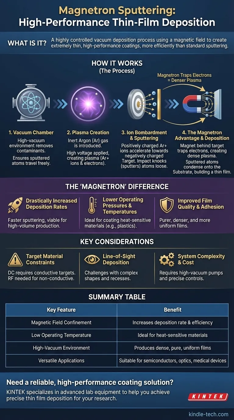 Что такое метод магнетронного напыления? Руководство по высокоэффективным тонкопленочным покрытиям Визуальное руководство
