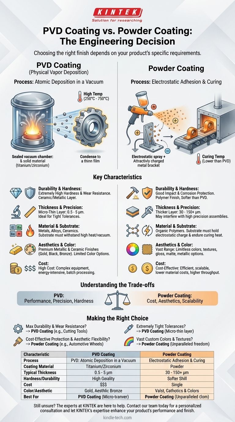 粉末涂层和PVD涂层有什么区别？选择正确涂层的指南 图解指南