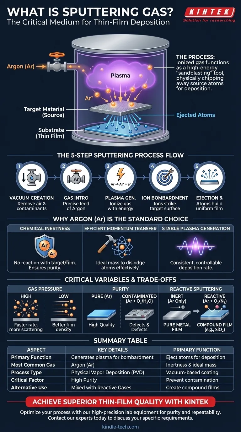 スパッタリングガスとは？薄膜成膜の必須ガイド ビジュアルガイド