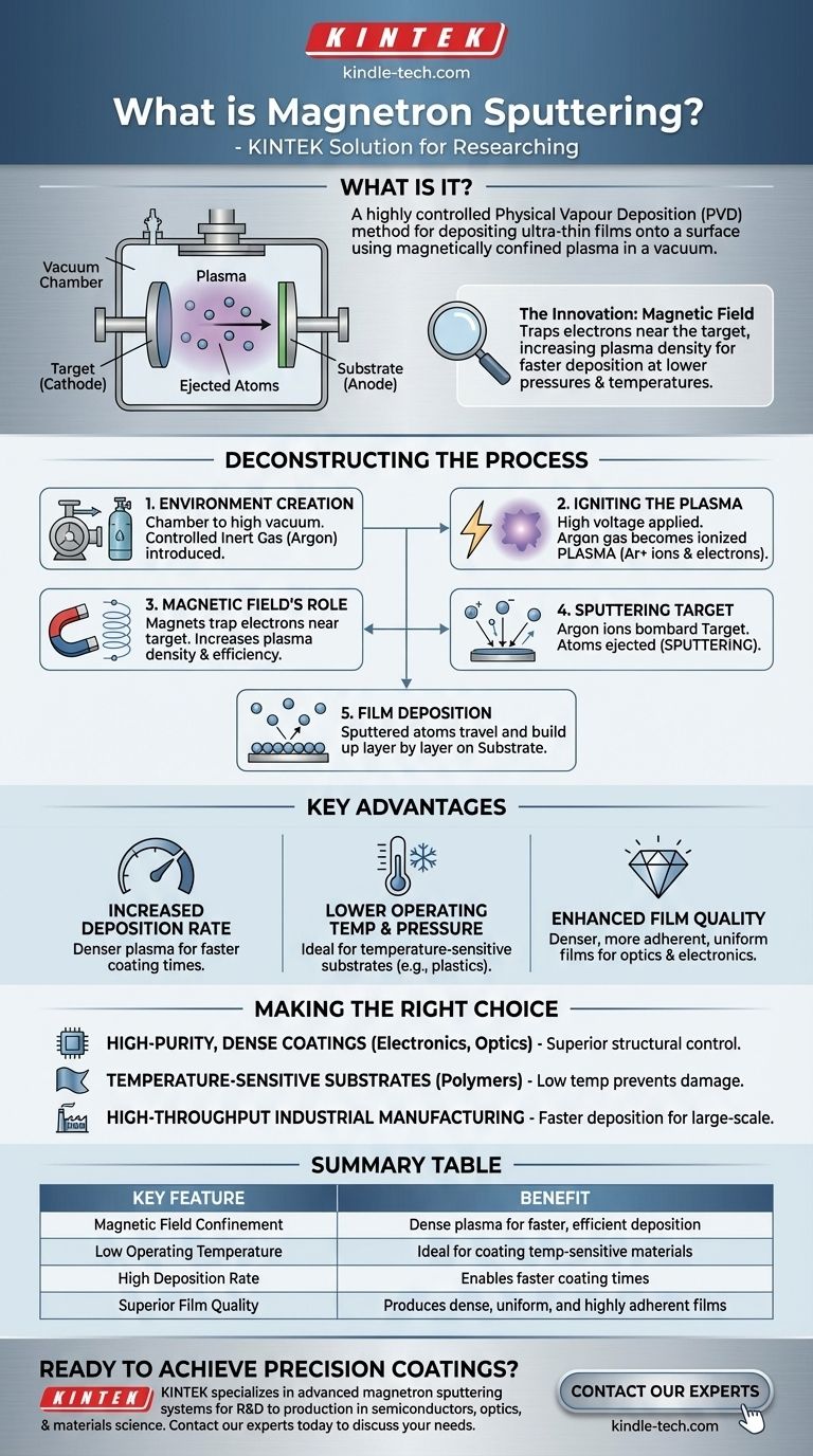 ما هو الترسيب بالرش المغناطيسي؟ دليل لترسيب الأغشية الرقيقة عالية الجودة دليل مرئي