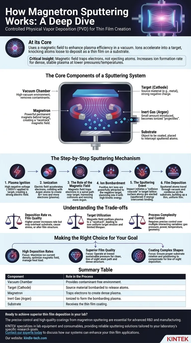 磁控溅射是如何工作的？高质量薄膜沉积指南 图解指南