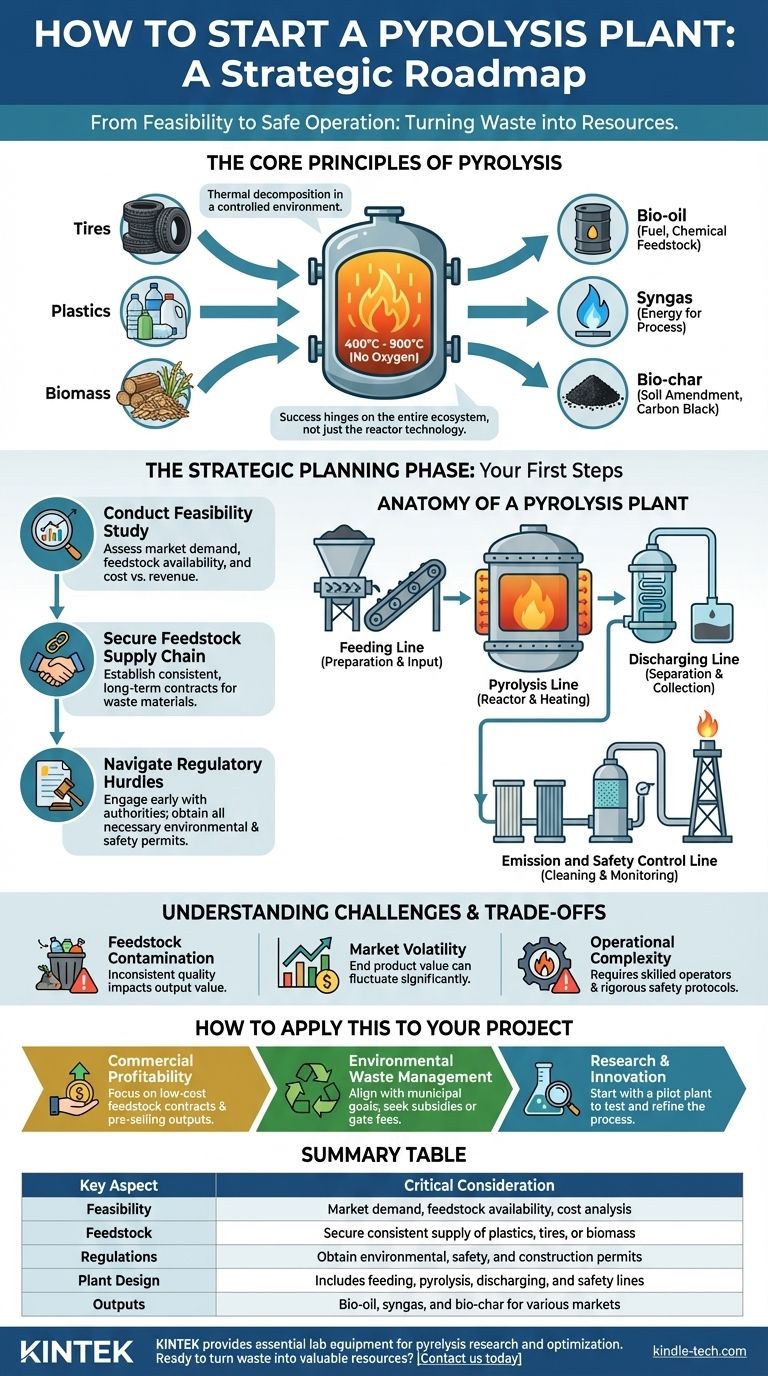 How do you start a pyrolysis plant? A Step-by-Step Guide to Launching Your Waste-to-Energy Facility Visual Guide