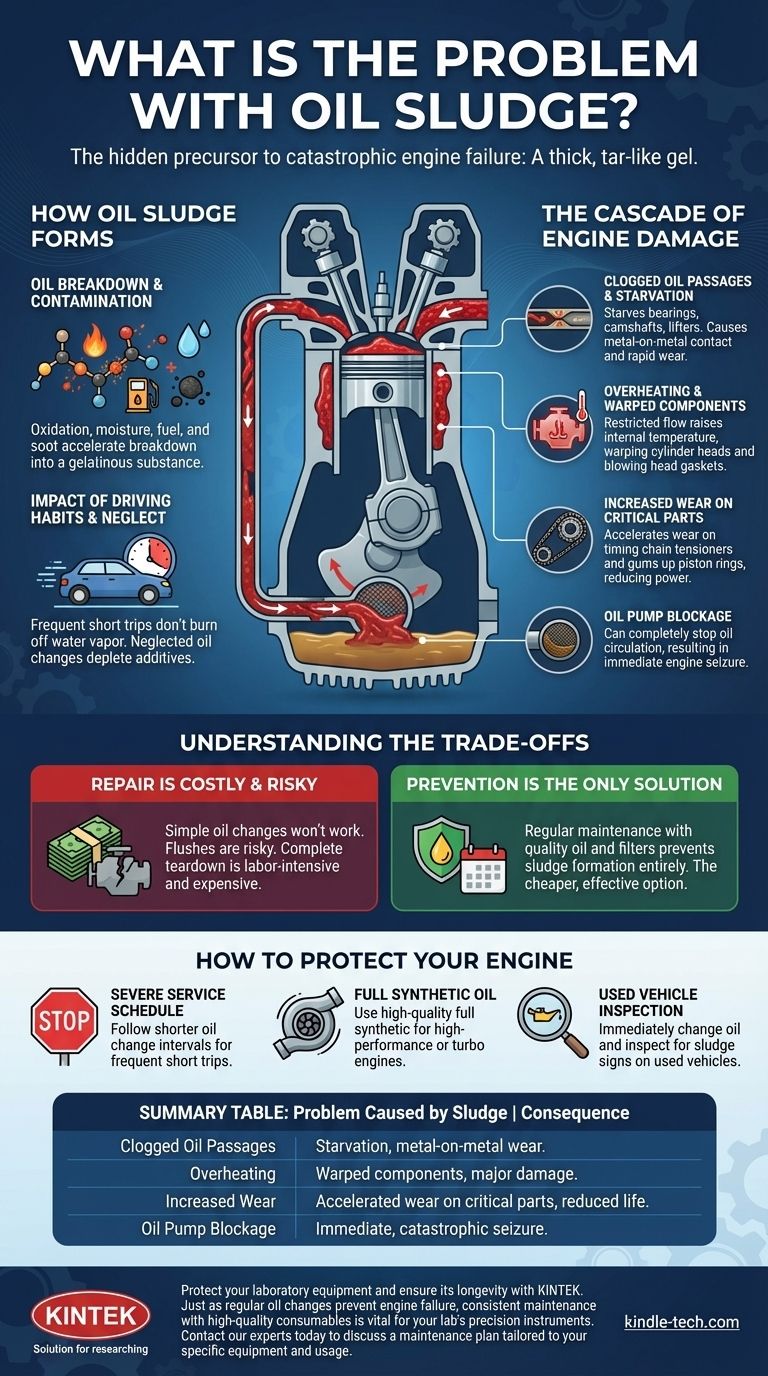 What is the problem with oil sludge? It's the precursor to catastrophic engine failure. Visual Guide