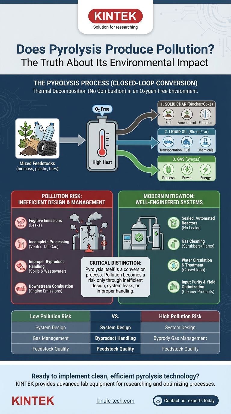 Вызывает ли пиролиз загрязнение? Понимание воздействия современной технологии переработки отходов на окружающую среду Визуальное руководство