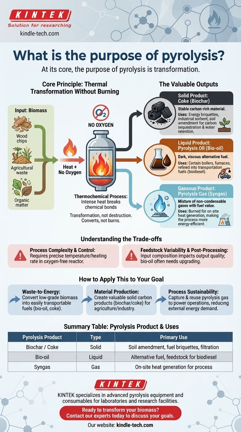 ¿Cuál es el propósito de la pirólisis? Transformar los residuos en energía y materiales valiosos Guía Visual