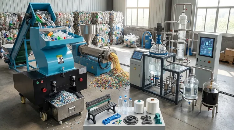 كيف يمكننا تحويل النفايات البلاستيكية إلى منتجات مفيدة؟ استكشف إعادة التدوير الميكانيكي مقابل الكيميائي